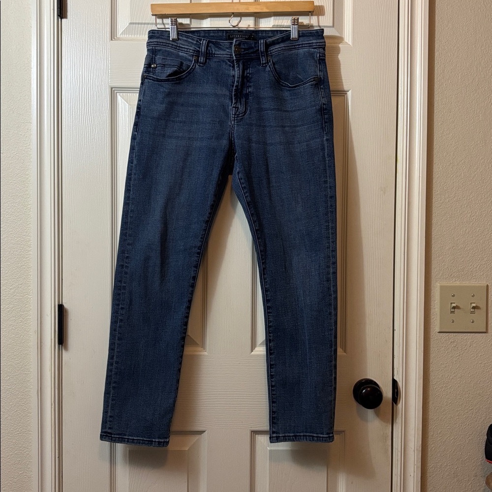 Liverpool Dark Blue Denim Jeans